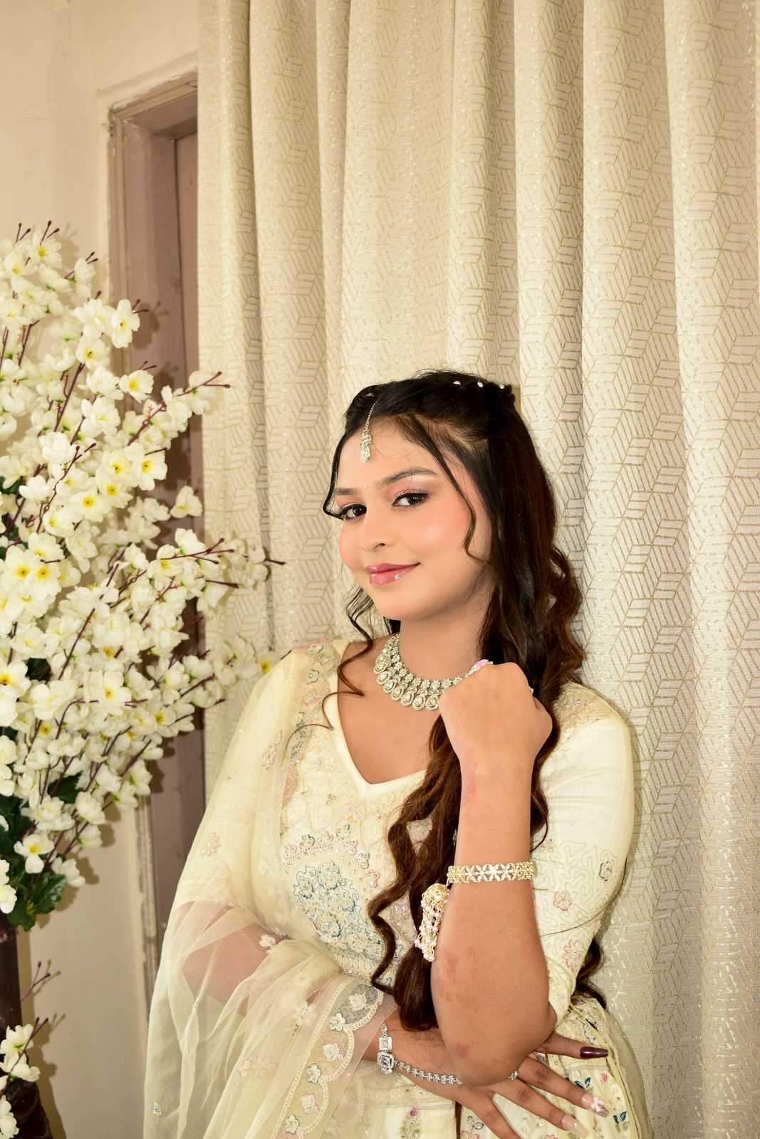 Reception makeup look